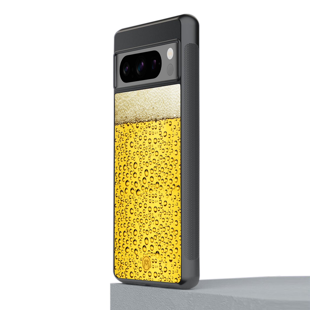 fizzy beer back phone cover | glass case for google pixel 8 pro
