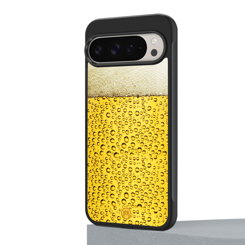 fizzy beer back phone cover | glass case for google pixel 9 pro
