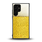 fizzy beer back phone cover | glass case for samsung galaxy s24 ultra
