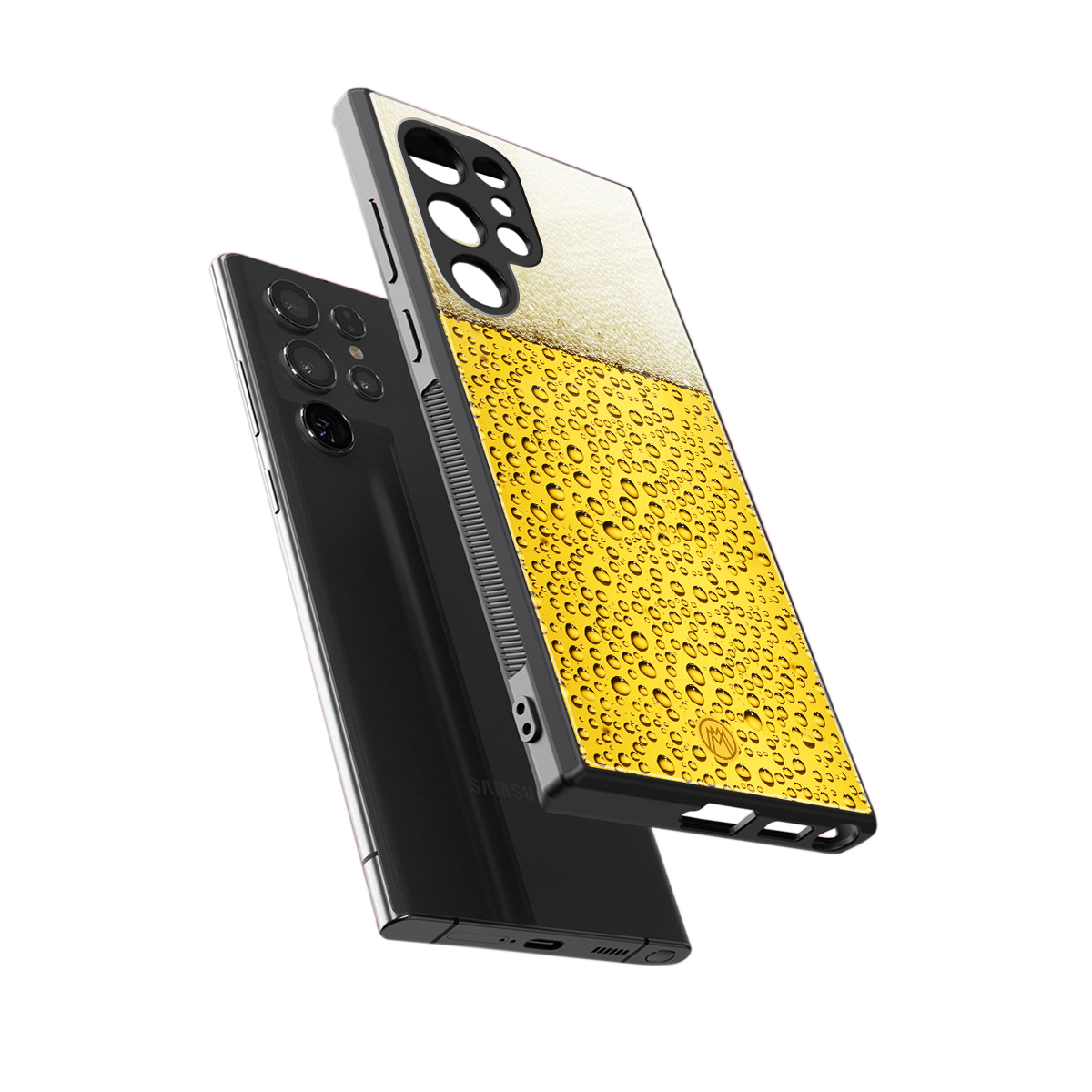 fizzy beer back phone cover | glass case for samsung galaxy s24 ultra