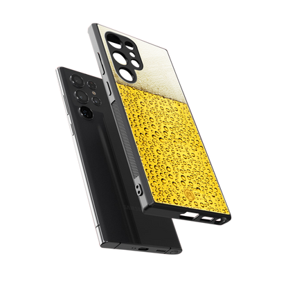 fizzy beer back phone cover | glass case for samsung galaxy s24 ultra