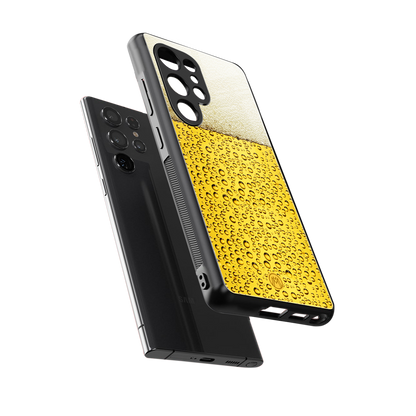 fizzy beer back phone cover | glass case for samsung galaxy s25 ultra