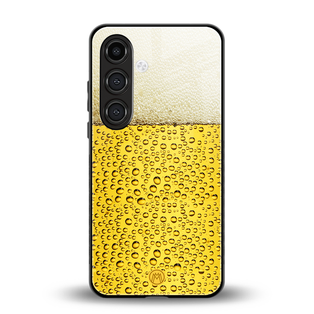 fizzy beer back phone cover | glass case for samsung galaxy s24