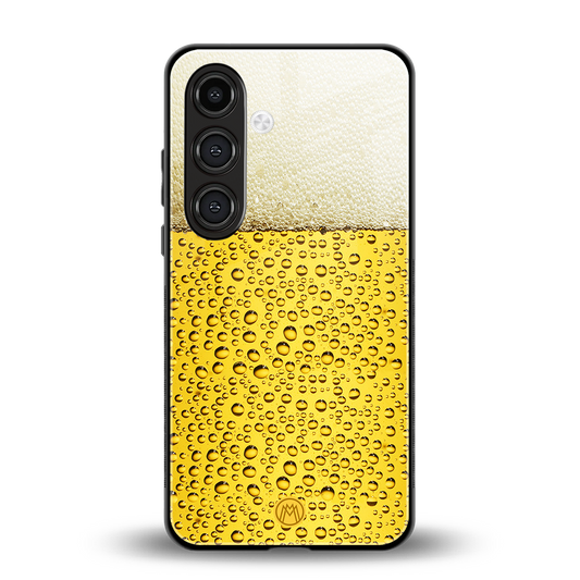 fizzy beer back phone cover | glass case for samsung galaxy s24 fe