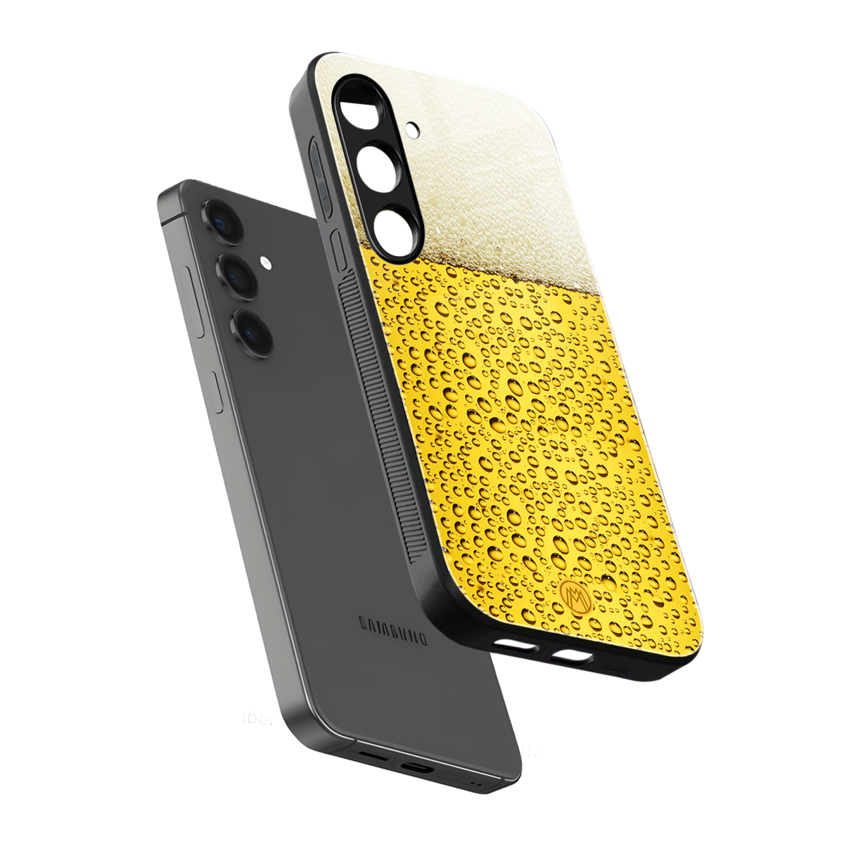 fizzy beer back phone cover | glass case for samsung galaxy s25 plus