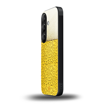 fizzy beer back phone cover | glass case for samsung galaxy s24 fe