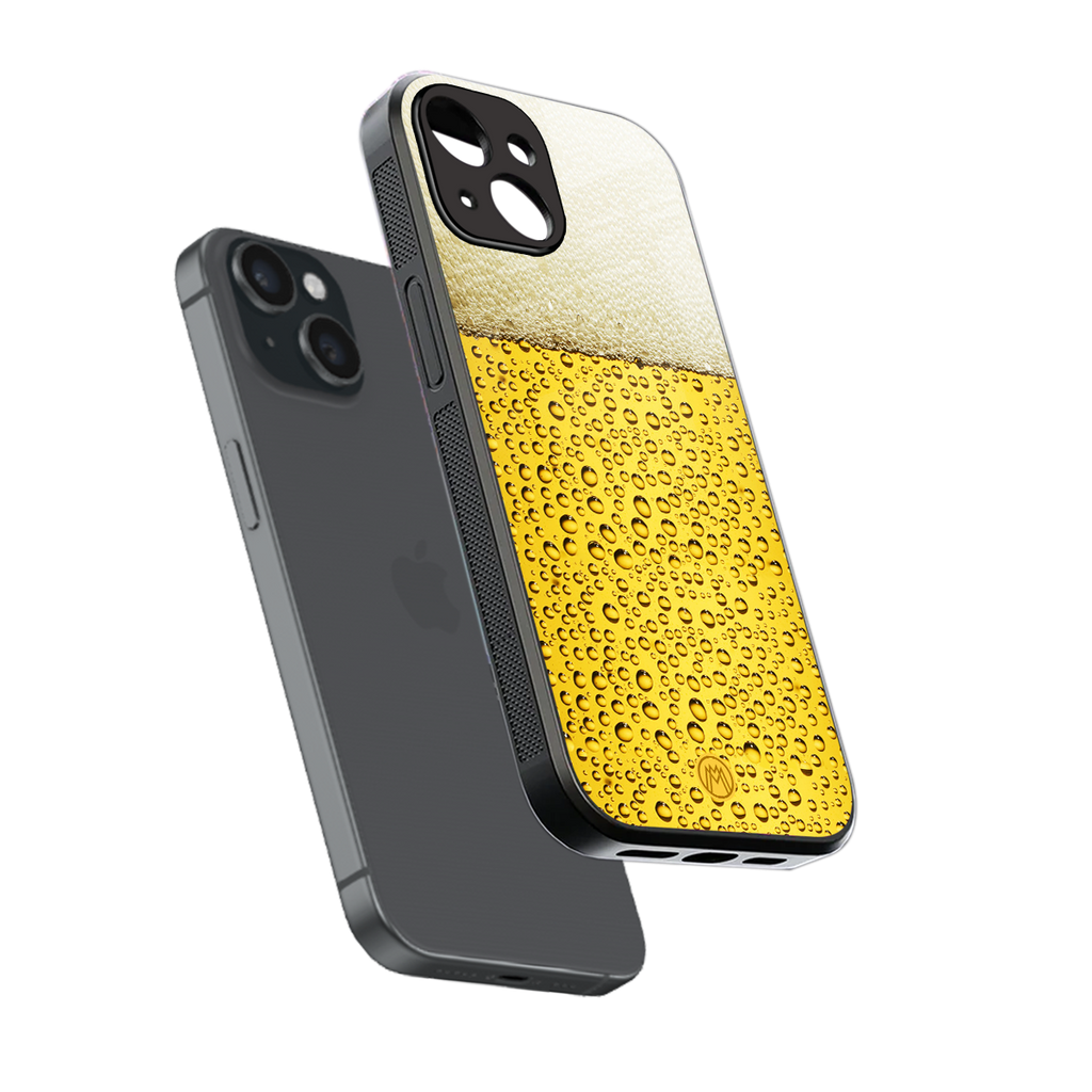 fizzy beer back phone cover | glass case for iphone 15