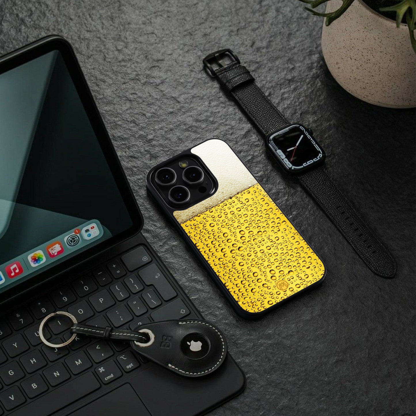 fizzy beer back phone cover | glass case for google pixel 9 pro xl