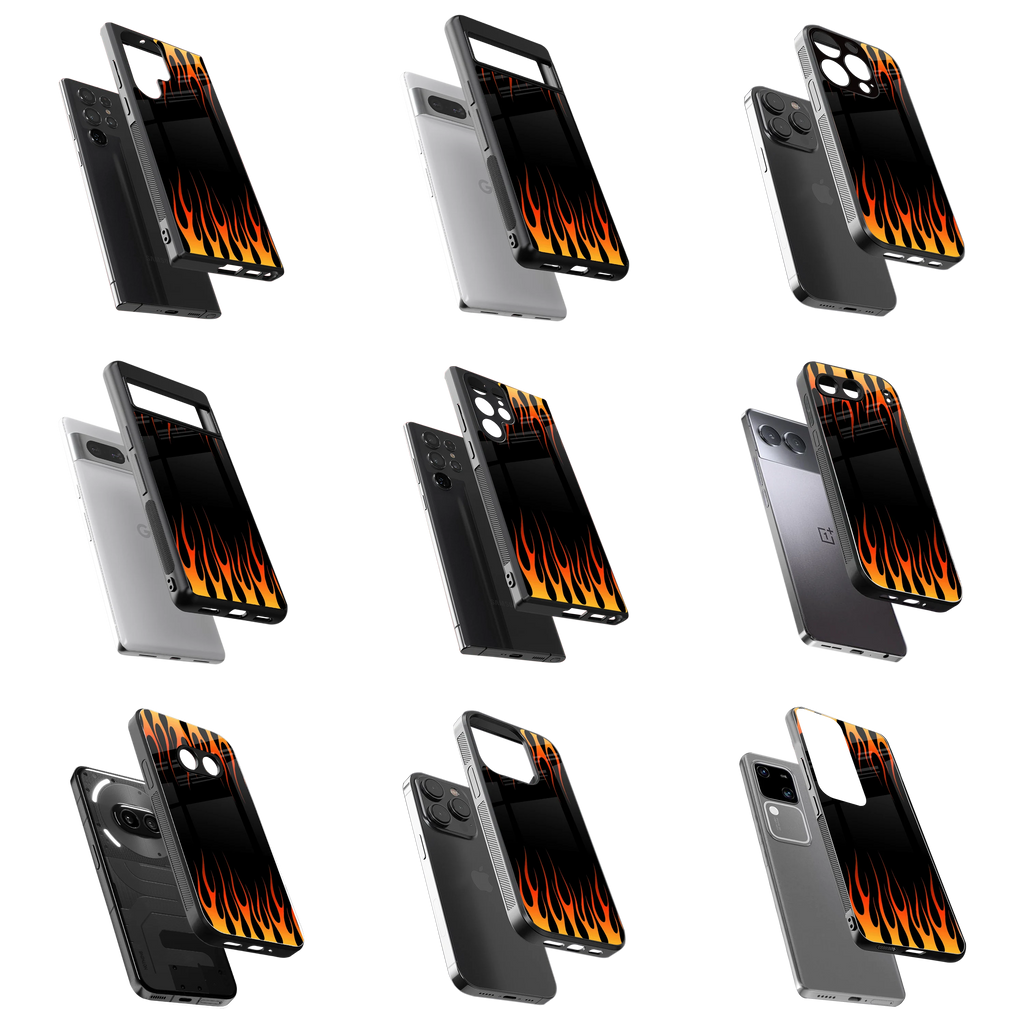 Durable Glass Back Mobile Case for iPhone, Samsung, OnePlus, Google Pixel, Redmi, Vivo, Oppo