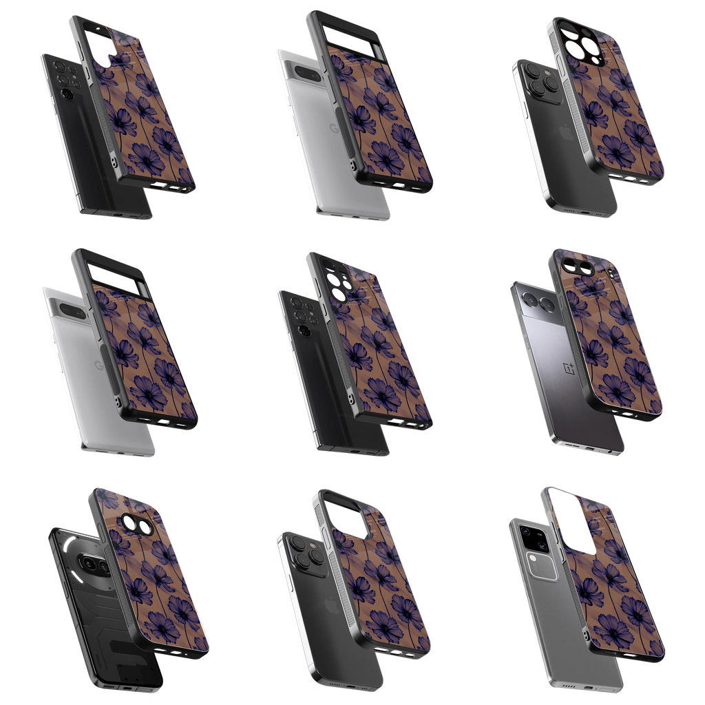 Durable Glass Back Mobile Case for iPhone, Samsung, OnePlus, Google Pixel, Redmi, Vivo, Oppo