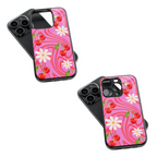 Trendy Glass Back Mobile Case for iPhone, Samsung, Redmi, OnePlus, Google Pixel, Motorola