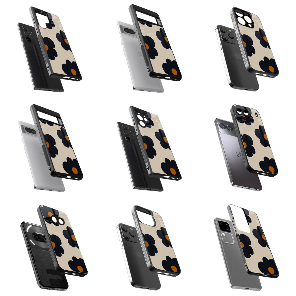 Durable Glass Back Mobile Case for iPhone, Samsung, OnePlus, Google Pixel, Redmi, Vivo, Oppo