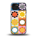 floral joy back phone cover | glass case for iphone 13 mini