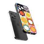 floral joy back phone cover | glass case for iphone 13 pro max