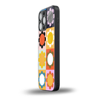 floral joy back phone cover | glass case for iphone 13 pro max