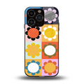 floral joy back phone cover | glass case for iphone 13 pro