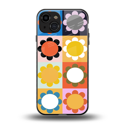 floral joy back phone cover | glass case for iphone 15