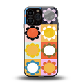 floral joy back phone cover | glass case for iphone 16 pro max