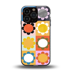 floral joy back phone cover | glass case for iphone 16 pro