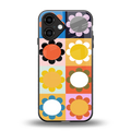 floral joy back phone cover | glass case for iphone 16