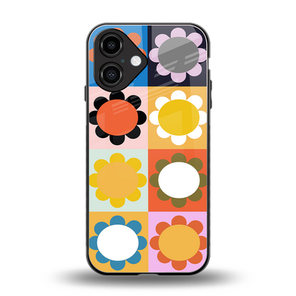 floral joy back phone cover | glass case for iphone 16