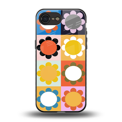 floral joy back phone cover | glass case for iphone 16e