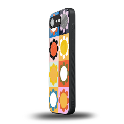 floral joy back phone cover | glass case for iphone 16e