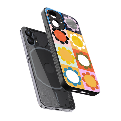 floral joy back phone cover | glass case for nothing phone 1