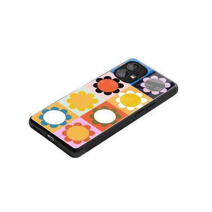 floral joy back phone cover | glass case for nothing phone 1