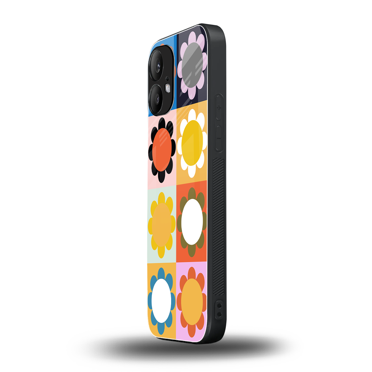 floral joy back phone cover | glass case for nothing phone 2
