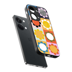 floral joy back phone cover | glass case for oneplus nord 3