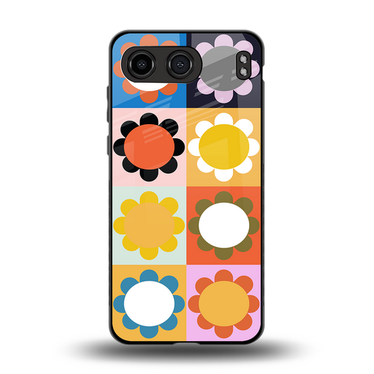 floral joy back phone cover | glass case for oneplus nord 4