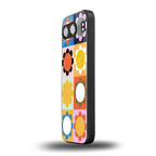 floral joy back phone cover | glass case for oneplus nord 4