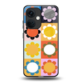 floral joy back phone cover | glass case for oneplus nord ce 3