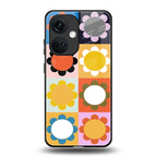 floral joy back phone cover | glass case for oneplus nord ce 3