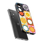 floral joy back phone cover | glass case for oneplus nord ce 3