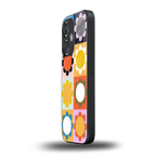 floral joy back phone cover | glass case for oneplus nord ce 3