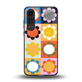 floral joy back phone cover | glass case for oneplus nord ce 4 lite