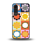 floral joy back phone cover | glass case for oneplus nord ce 4 lite