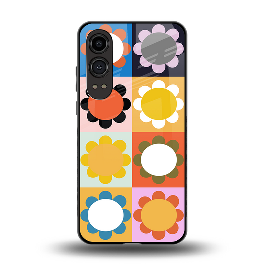 floral joy back phone cover | glass case for oneplus nord ce 4 lite