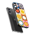 floral joy back phone cover | glass case for oneplus nord ce 4 lite
