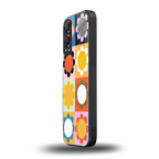 floral joy back phone cover | glass case for oneplus nord ce 4 lite