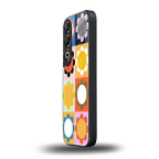 floral joy back phone cover | glass case for oneplus nord ce 4