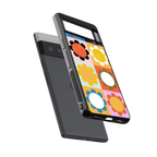 floral joy back phone cover | glass case for google pixel 6 pro