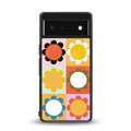 floral joy back phone cover | glass case for Google Pixel 6A