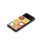 floral joy back phone cover | glass case for google pixel 6