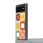 floral joy back phone cover | glass case for google pixel 6