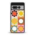 floral joy back phone cover | glass case for google pixel 7 pro