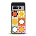 floral joy back phone cover | glass case for google pixel 7 pro