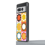 floral joy back phone cover | glass case for google pixel 7 pro